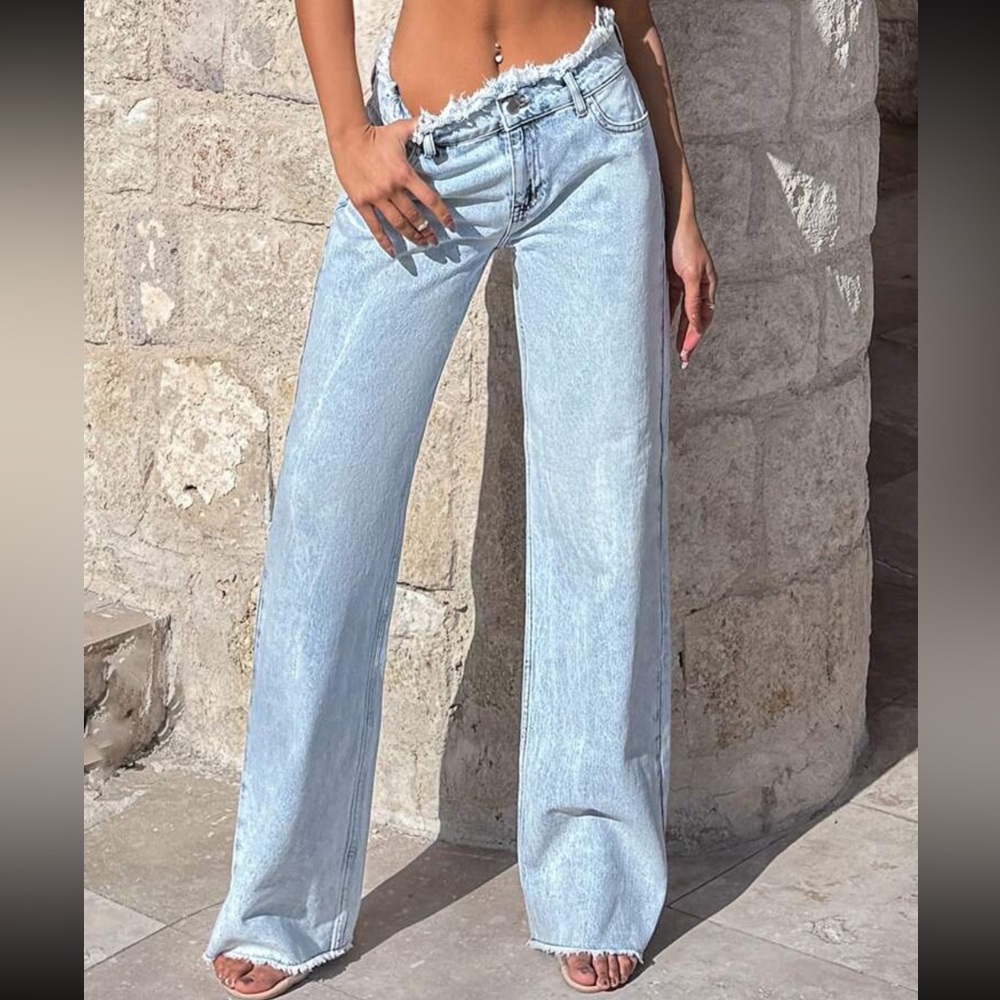 Rigid, Belt Detailed Wideleg Fit